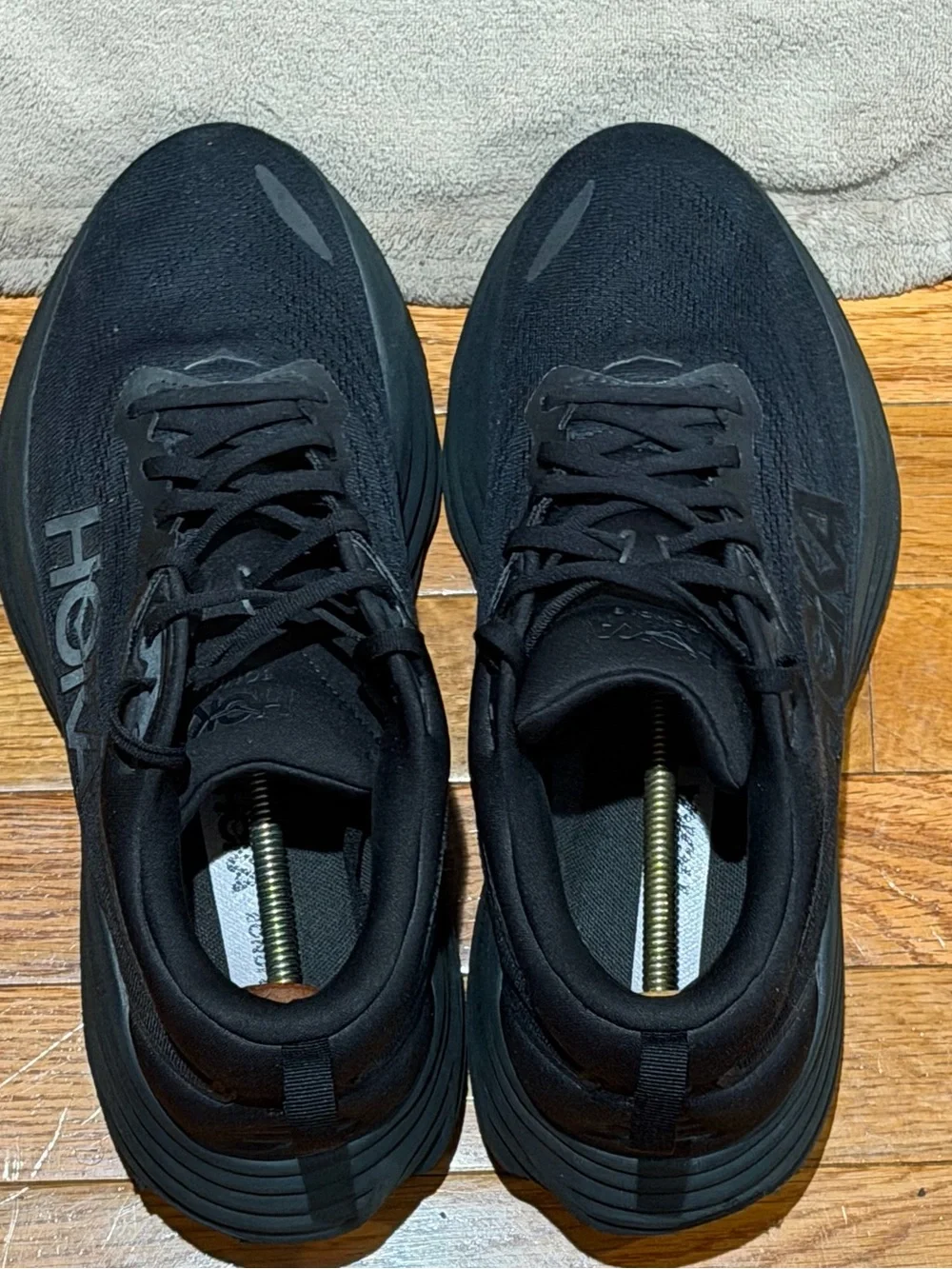 HOKA One One Bondi 8 Men’s 11.5 D Black Running Shoes Sneakers 1123202 BBLC